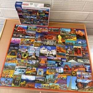 1000 Piece Colorful Jigsaw Puzzle of American Landmarks